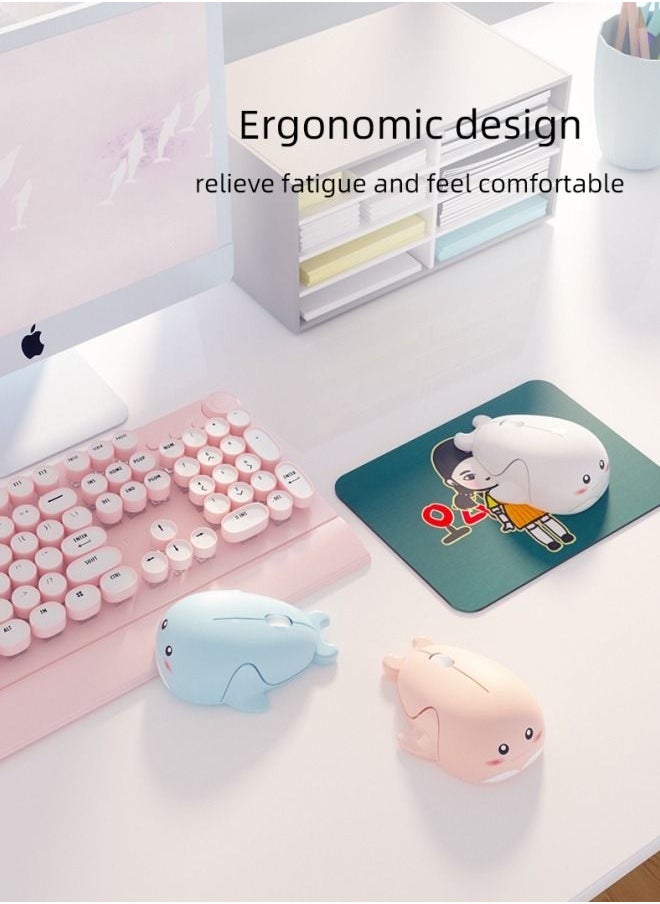 M MIAOYAN Cartoon Dolphin Mouse 2.4GHz USB Wireless Mute Mouse  - Image 2