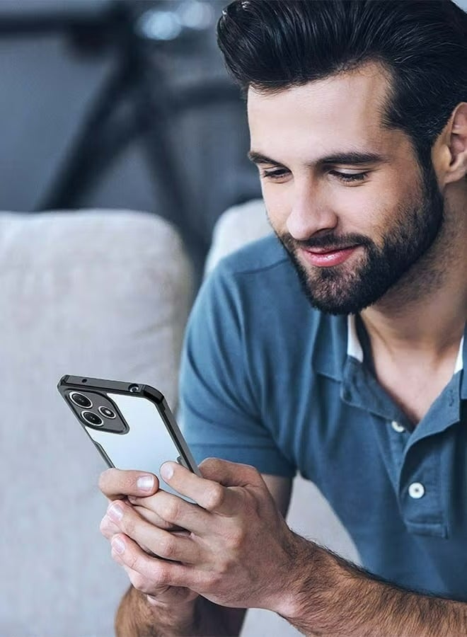 الدخن Redmi 13 4G الهاتف المحمول شل ، رقيقة جدا وخفيفة الوزن شل ، لينة الوفير تبو + الاكريليك شفافة مرة أخرى الهاتف المحمول شل الأسود - Image 4