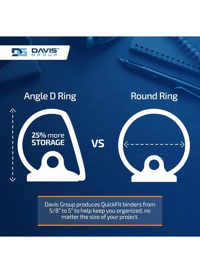 QuickFit View Binder 5 8 Inch Round Ring Black 6 Pack (8800106) - Image 4