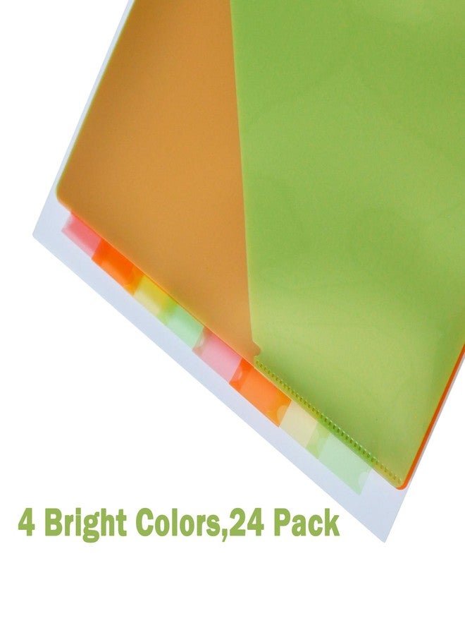 Seashell 24 Count Dividers with Two Pockets, Plastic 8 Insertable tabs Dividers for 3 Ring Binder Organizer, Binder Pockets for Letter Size Paper, 3 Sets - Image 5