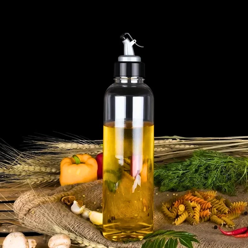 KhuHap Oil Dispenser bottle for Kitchen 1 Litre Cooking Oil Dispenser Bottle Oil Can Oil Container BPA Free Unbreakable Transparent PP Bottle for Cooking Oil Pourer Leakproof Sauce Vinegar Liquid