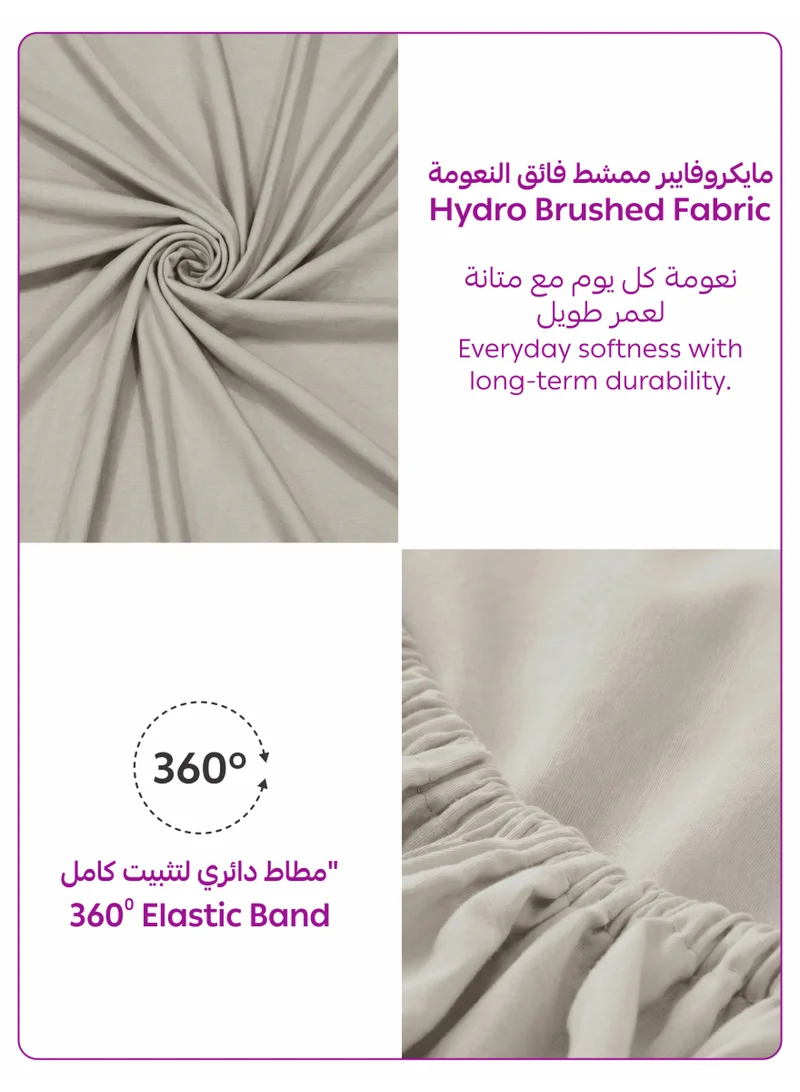 Donetella Moonstruck 1 Pcs Twin Fitted Sheet 120x200 cm | OEKO-TEX Certified Brushed Microfiber Deep Pocket Sheet with All Around Elastic | Ultra Soft, Wrinkle Resistant, Easy Care, Safe for Sensitive Skin  | Best Price UAE