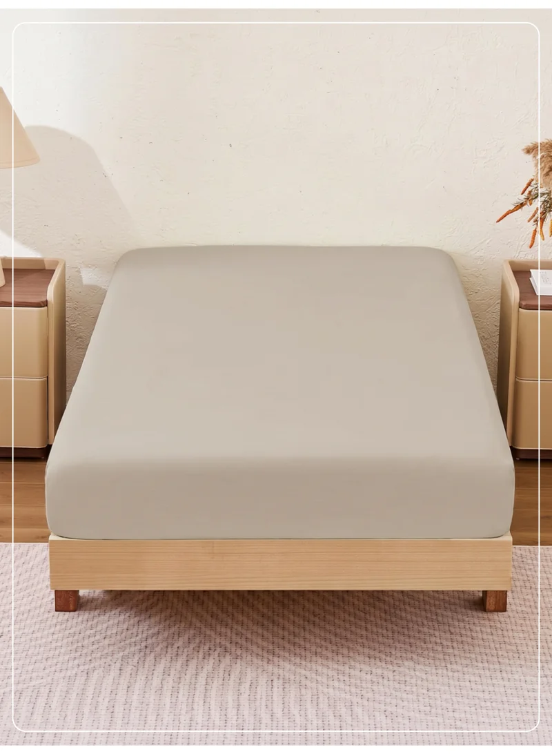 Donetella 1 Pcs Twin Fitted Sheet 120x200 cm | OEKO-TEX Certified Brushed Microfiber Deep Pocket Sheet with All Around Elastic | Ultra Soft, Wrinkle Resistant, Easy Care, Safe for Sensitive Skin
