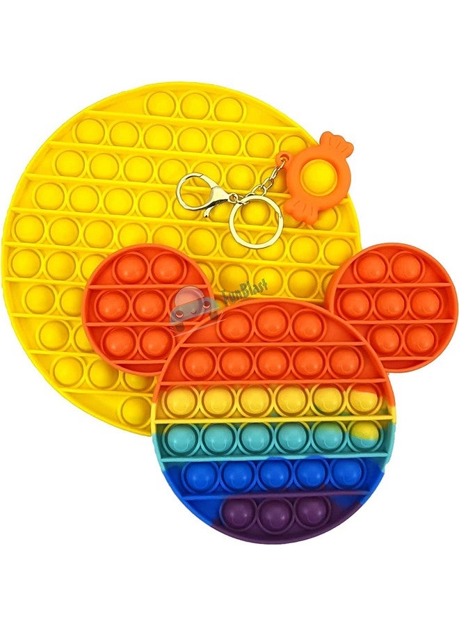 FunBlast Pop it Set (Pack of 2 Popit Game), Kids Toys Fidget Toys, Pop it Toy, Push Pop Bubble Fidget Sensory Toy, Stress Relief Fidget Toy Sensory Toys Novelty Gifts for Girls Boys Kids (29) - Image 5