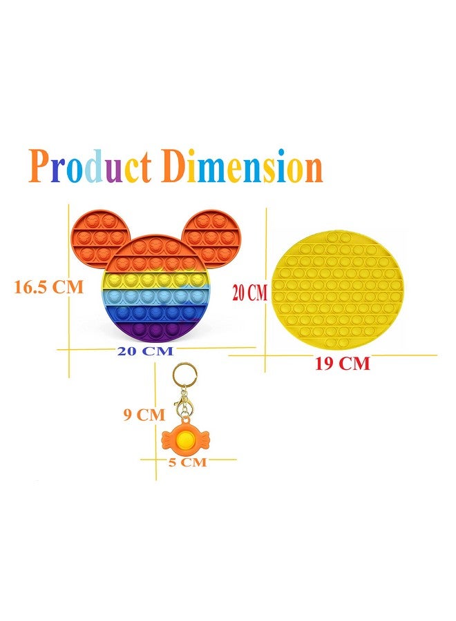 FunBlast Pop it Set (Pack of 2 Popit Game), Kids Toys Fidget Toys, Pop it Toy, Push Pop Bubble Fidget Sensory Toy, Stress Relief Fidget Toy Sensory Toys Novelty Gifts for Girls Boys Kids (29) - Image 2