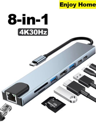 8 في 1 محور الناقل التسلسلي العام متعدد المنافذ جيم نوع قاعدة محول HDMI ، مع 4K HDMI SD قارئ بطاقة TF فتحة 3 منافذ الناقل التسلسلي العام 3.0 ، ماك بوك برو الجوية M3 M2 M1 باد برو M4 فون 16 15 برو ماكس غالاكسي S24 الترا | الفضة - pzsku/Z12039ACE7A2F2C108D03Z/45/1747641125/65381026-6d2f-495e-8d88-e3f44de89858