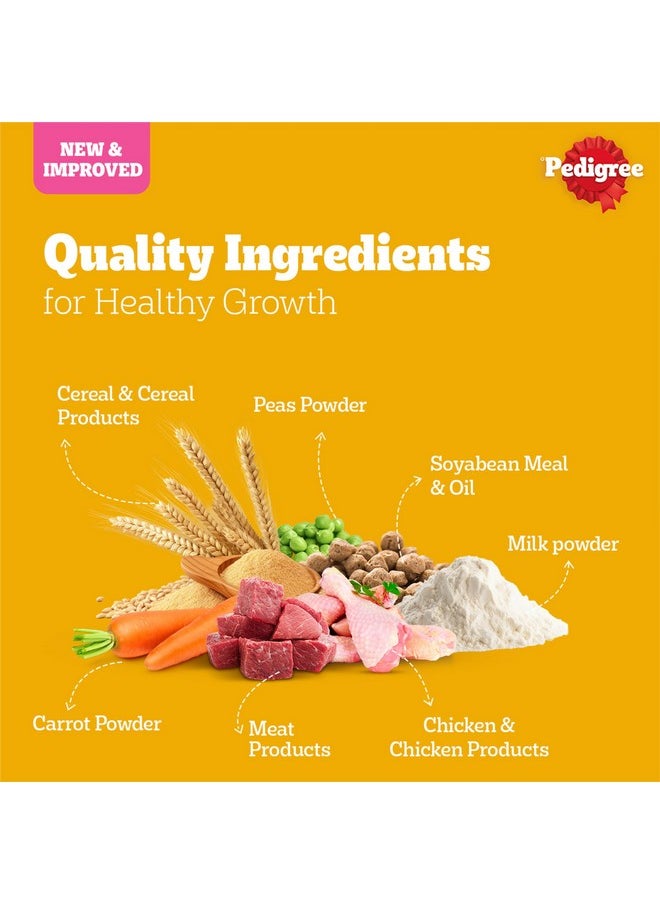 Pedigree Puppy Dry Dog Food, Chicken & Milk, 1.2 Kg, Contains 37 Essential Nutrients, 100% Complete & Balanced Food For Puppies  - Image 3