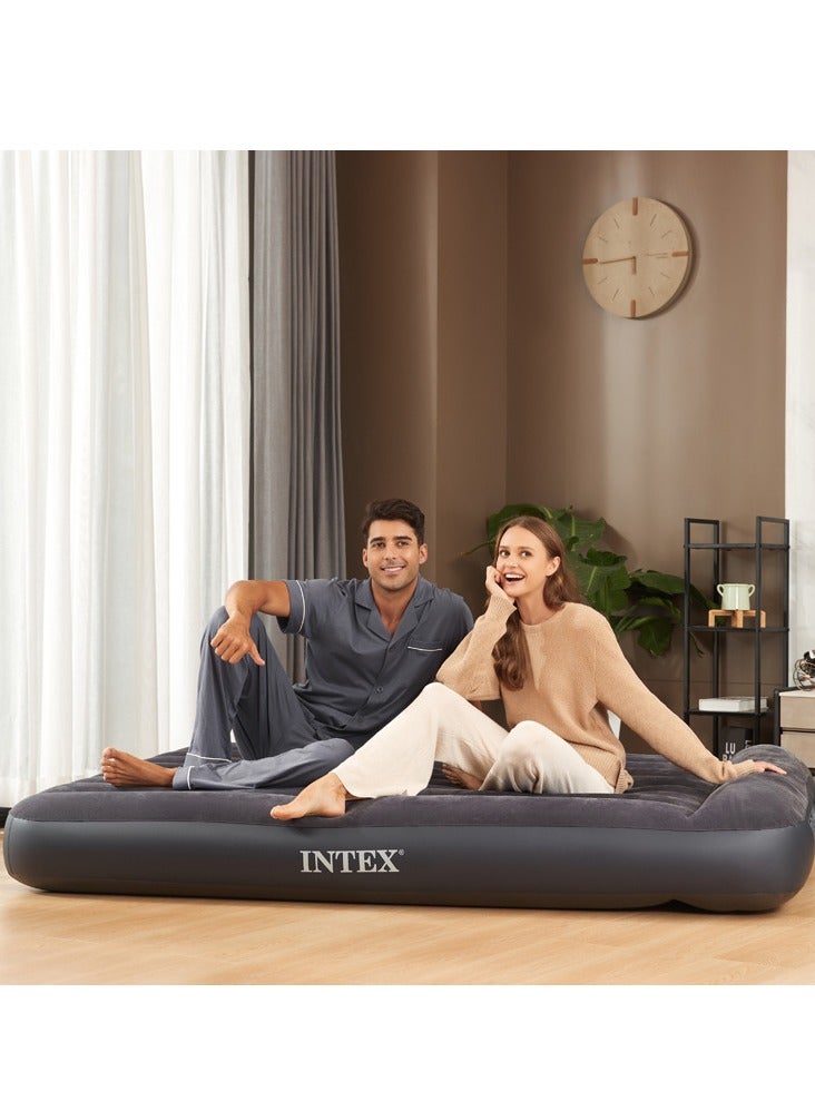انتكس للنفخ مع الناقل التسلسلي العام مضخة تهمة ، في الأماكن المغلقة في الهواء الطلق فراش قابل للنفخ ، سميكة في الهواء الطلق التخييم وسادة الهواء السرير ، ضوء أسود أسفل وسادة الهواء السرير ، لينة ومريحة - Image 3