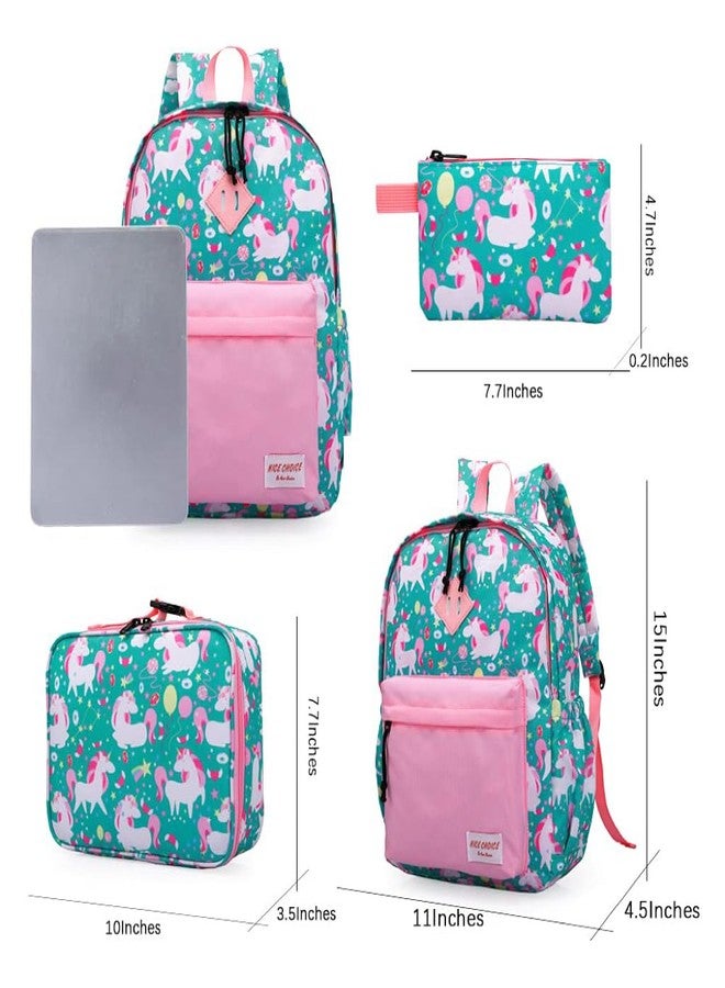 NICE CHOICE Preschool Backpack Kindergarten Elementary School Toddler Backpacks With Lunch Bag Pencil Case Set(Cute Unicorn Set) - Image 4