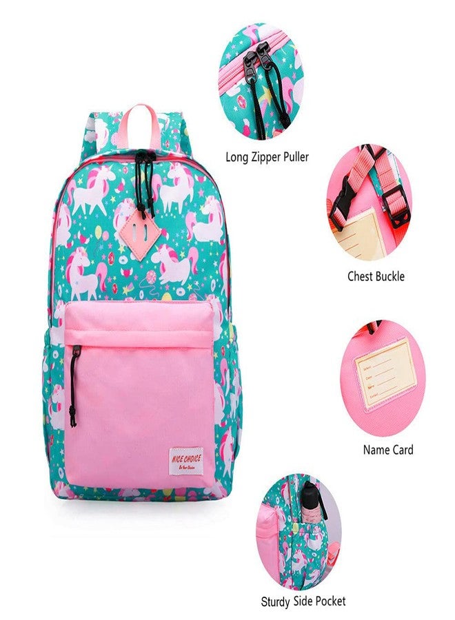 NICE CHOICE Preschool Backpack Kindergarten Elementary School Toddler Backpacks With Lunch Bag Pencil Case Set(Cute Unicorn Set) - Image 5
