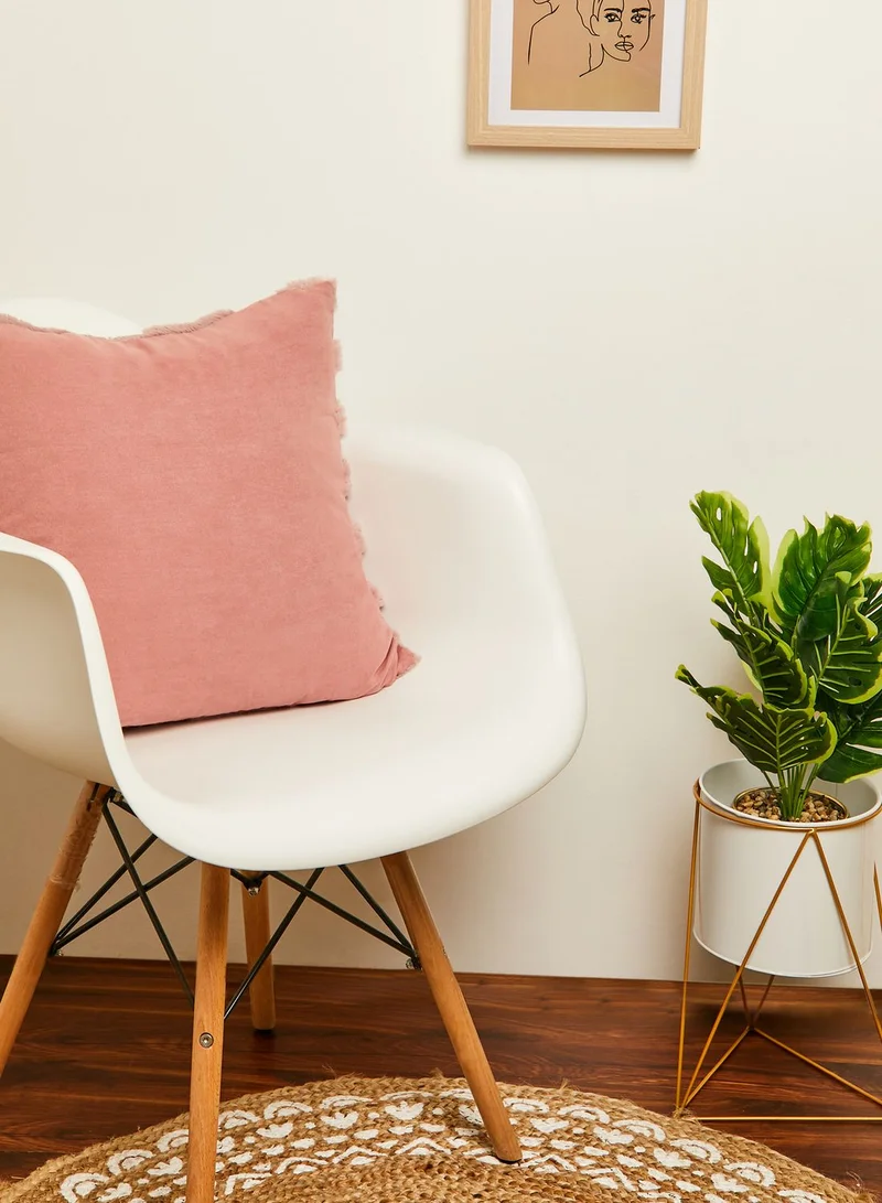 Noire Edit Pink Geo Cushion With Insert