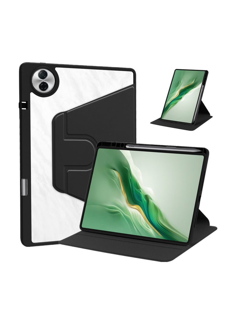 General Compatible Honor pad 10 12.1-inch 2025 Tablet Case with Pen Holder, 360° Rotation and Auto Wake/Sleep, Flexible Viewing Angle Folding Stand Case  - Image 1