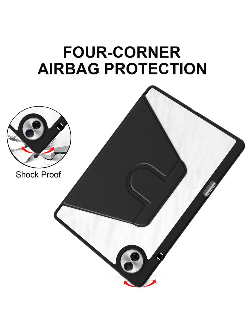 General Compatible Honor pad 10 12.1-inch 2025 Tablet Case with Pen Holder, 360° Rotation and Auto Wake/Sleep, Flexible Viewing Angle Folding Stand Case  - Image 5