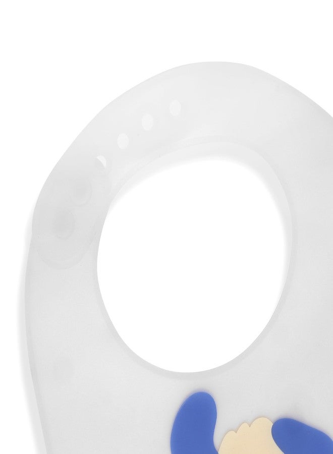 Joy Buzz Silicone Bib for Baby Food Feeding BPA Free, Baby Apron Adjustable Straps with Food Pocket, Mess Free, Waterproof, Washable & Reusable Ideal for Babies 6 to 36 Months (Dog) - Image 2