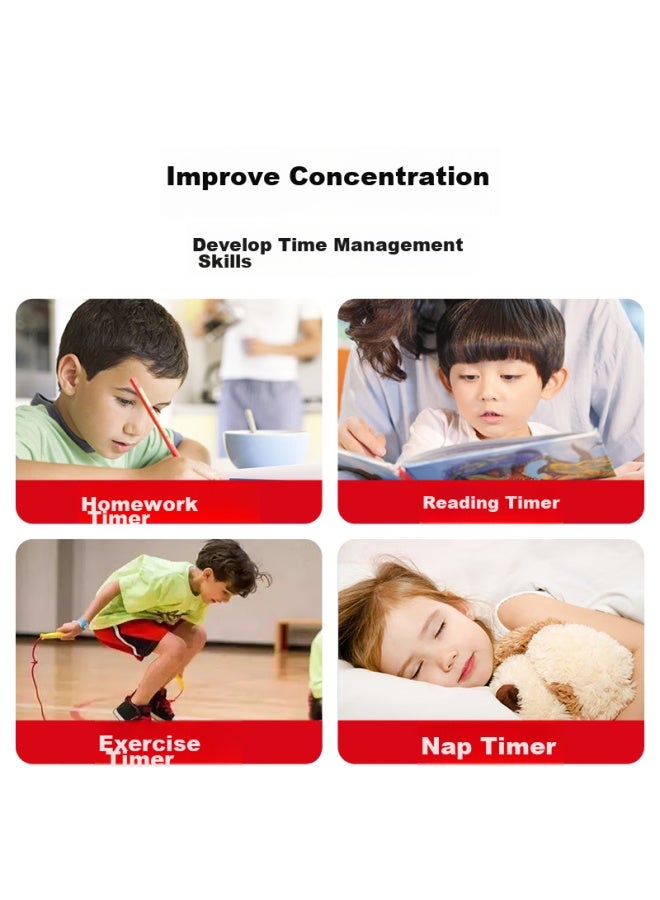 Qt-timer Timer Time Management Device, Countdown Timer, Specially Designed For Primary School Children, Visual Task Timer, Alarm Clock, Tm034 White - Image 3