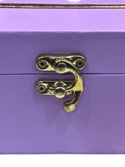 Sunshades Sunshades Bhavya Optic Leatherite Mini Trunk Box Small Box Gift Box Watch Box ideal for Jewelry storage box Gift Packaging box (Purple)  - Image 4