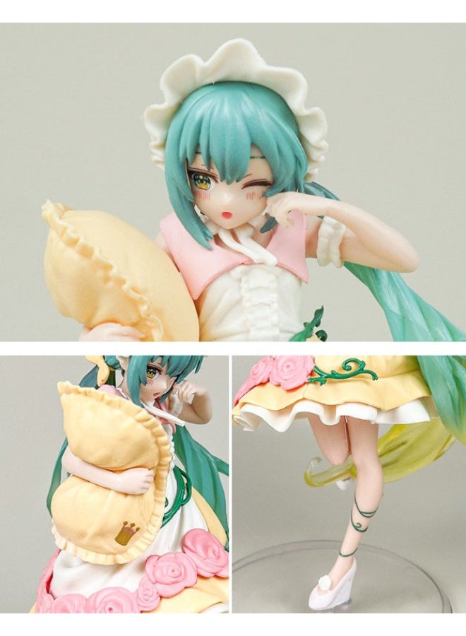 هالامودو " الجنية " في وقت مبكر من الربيع جمال طويل يلعب الجمال النائم ، ساحرة يدويا فتاة أنمي نموذج لتزيين سطح المكتب والهدايا للفتيات - Image 3