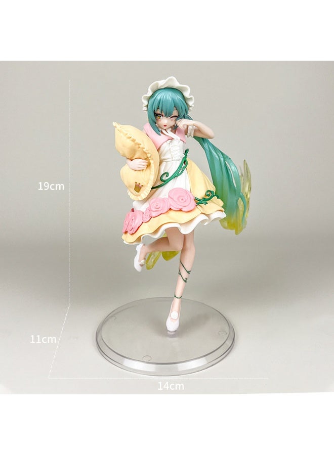 هالامودو " الجنية " في وقت مبكر من الربيع جمال طويل يلعب الجمال النائم ، ساحرة يدويا فتاة أنمي نموذج لتزيين سطح المكتب والهدايا للفتيات - Image 2