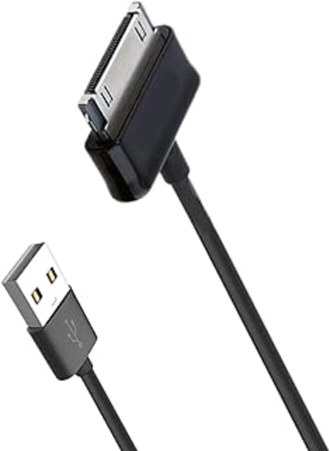 Keendex kx1973 charging and data transfer cable for samsung tablets, 1 m - black