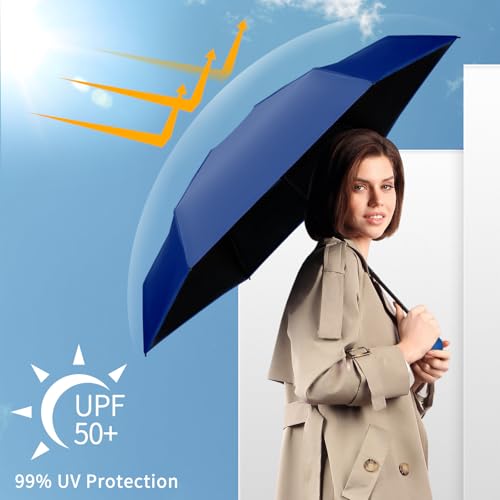 Yoobure Travel Umbrella Portable Compact Umbrellas, Pocket Mini for Purse, Umbrellas for UV Sun & Rain Small for Backpack, Umbrella with Case Folding for Kids Women - Image 5