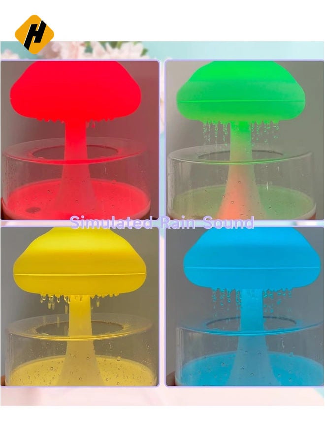 HuHa Rain Cloud Humidifier – Cute Raining Cloud Night Light with 7 LED Colors, 2000mAh, 500ml Capacity  - Image 3