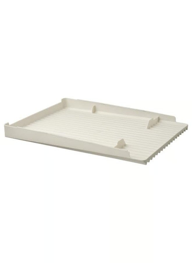 stoRk RINNIG Dish Drainer, Double-Sided, Polypropylene Plastic, 40x31 cm, for Kitchen Sink (White) - Image 2