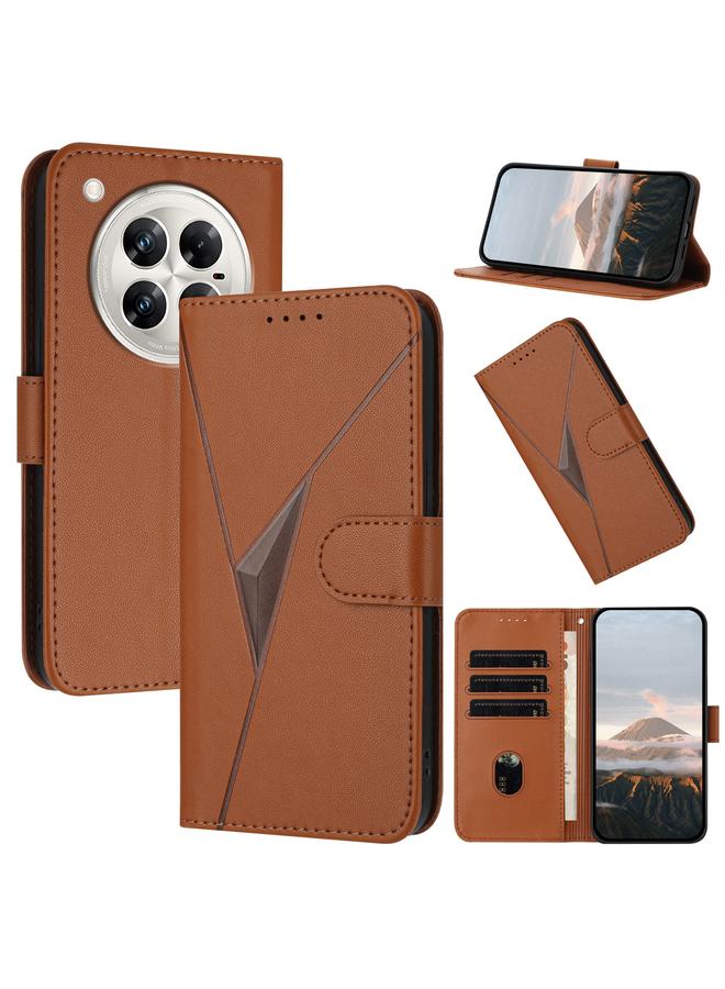Zaboon Case For Infinix Zero 40 4G / 5G Triangle Pattern Buckle Clasp Leather Phone Case - Image 1