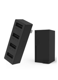 Excefore 4 Ports USB Hub 2.0 for Xbox Series X/S, High Speed USB Hub Splitter, Expansion Adapter Compatible with Xbox Series X/S Console(Black)  - Image 1