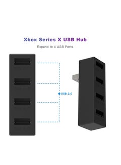 Excefore 4 Ports USB Hub 2.0 for Xbox Series X/S, High Speed USB Hub Splitter, Expansion Adapter Compatible with Xbox Series X/S Console(Black)  - Image 4