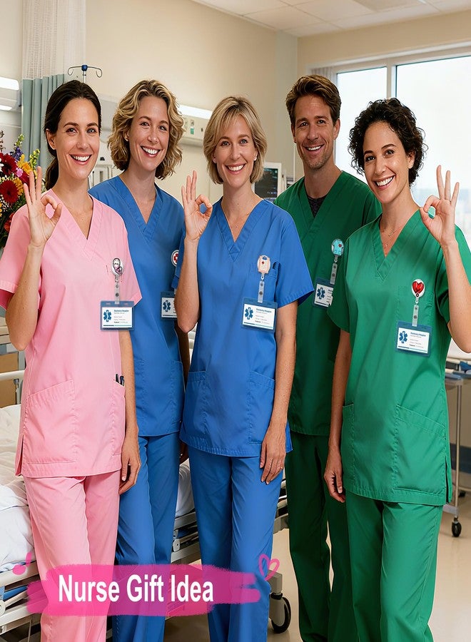 YEALQUE مجموعة YEALQUE المكونة من 30 حاملًا مرحًا لبكرات بطاقات الهوية، بكرات قابلة للسحب، هدية مثالية لزملاء العمل وموظفي المكاتب - Image 3