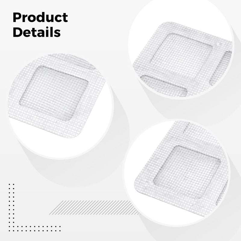30 Pcs Disposable Shower Drain Hair Catcher Mesh Stickers, Gray, 3.9 in / 10 Cm, Fine Mesh Drain Strainer for Hair, Anti-Clogging Bathroom Floor Drain Mesh Cover - Image 2