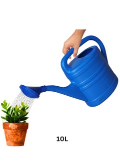 ARTC ARTC Large Capacity High Quality Plastic Watering Can 10 Liter Gardening Tool With Long Spout For Indoor And Outdoor Plant And Garden, Blue  - Image 1