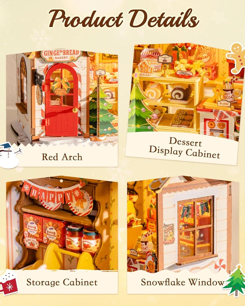 ROBOTIME Gingerbread Bakery Dollhouse - Image 3