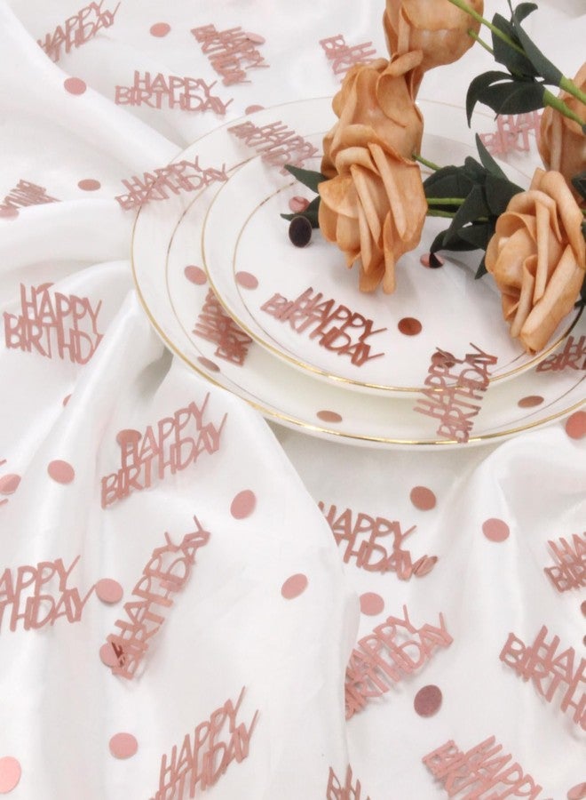 Blopee Rose Gold Birthday Confetti - 270 PCS Glitter Happy Birthday Decorations for Table - Image 3