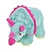 goDog Dinos Frills Squeaky Plush Dog Toy with Chew Guard Technology Durable Fabric Squeaker for Active Play Teal Small - Image 3