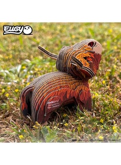 EUGY Eugy Highland Cow 3D Puzzle - 34 Piece Eco-Friendly Educational Toy Puzzle for Boys, Girls & Kids Ages 6+  - Image 2