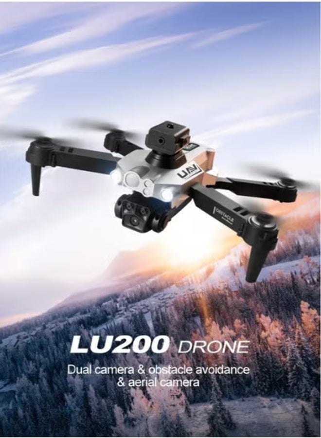 AROAQ LU200 Drone - 4K GPS Professional Aerial Photography WIFI Optical Flow Localization Four-way Obstacle Avoidance Quadcopter For Kids (3 Batteries) - Image 3