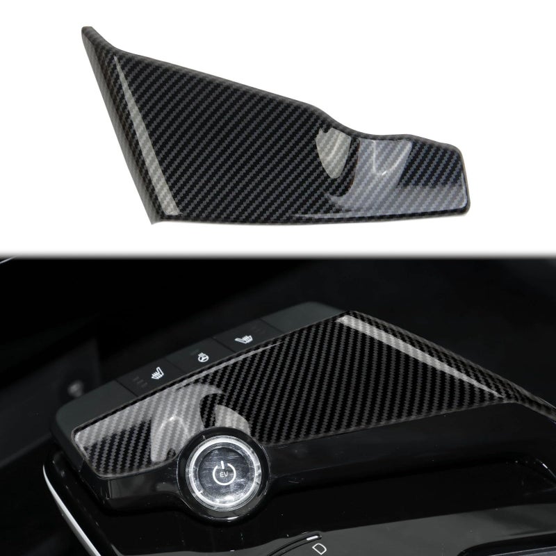 Fewshaw Carbon Fiber Central Control Gear Shift Panel Cover Trim Accessories for KIA EV6 2022 Front of Shift - Image 2