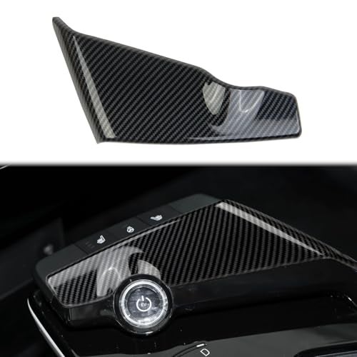 Fewshaw Carbon Fiber Central Control Gear Shift Panel Cover Trim Accessories for KIA EV6 2022 Front of Shift - Image 1
