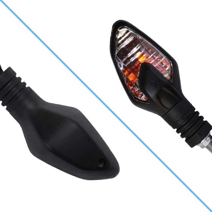 VTRUST Blinker Indicator Assembly Compatible for Bajaj Platina BS6 | Bike Turn Signal Indicator Light | OEM Style Replacement | Bright Amber Lens | Durable & Easy Installation | Set of 2 - Image 2