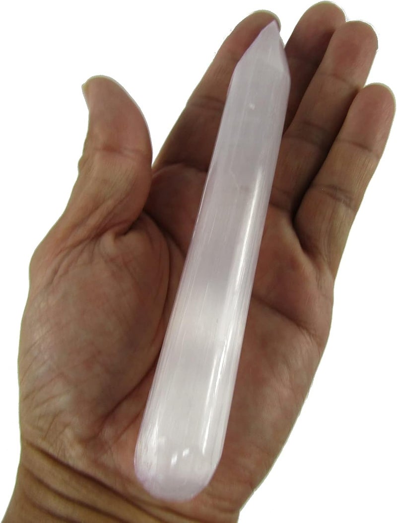 CircuitOffice White Selenite Wand 6" Long
