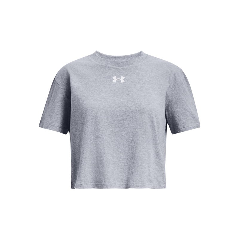Under Armour girls Crop Sportstyle Logo Short Sleeve T-Shirt