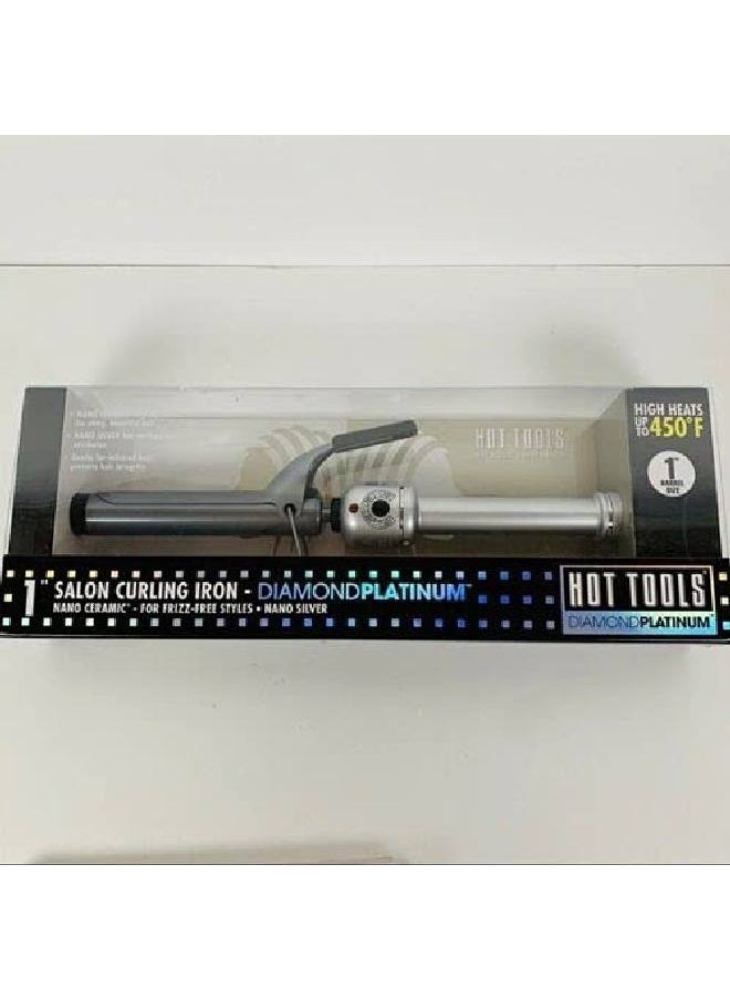 Hot Tools - Diamond Platinum 1 Inch Salon Curling Iron (Model: Htp05) - Image 1