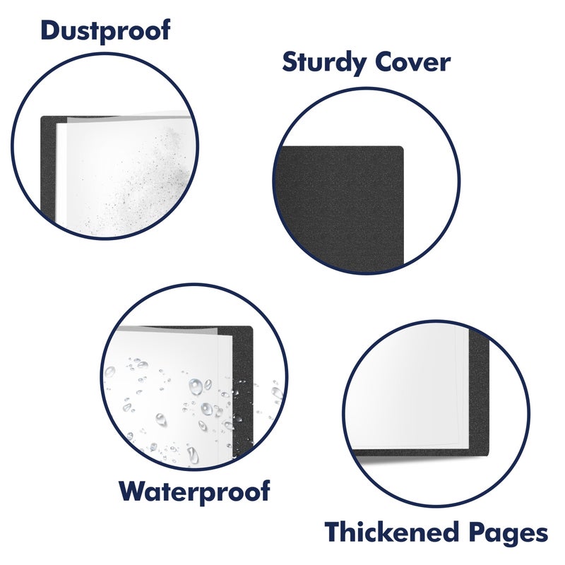 Vantasii Art Portfolio Folder, 40 Clear Pockets Paper Protectors Display 80 Pages Clear Presentation Book for Artworks, Letters, Report Sheets, Documents (Can Accommodate 11â€ x17â€) - Image 5