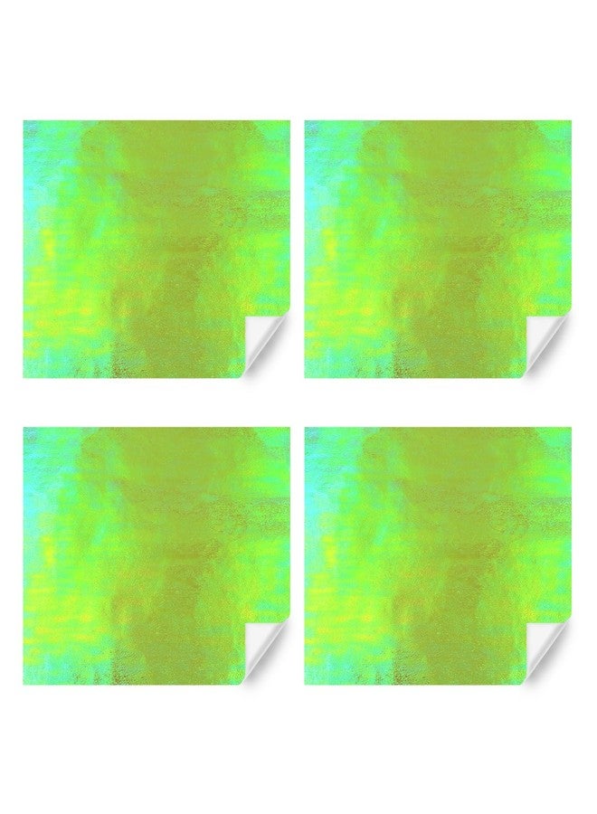 Boerni Willow Green Glossy Holographic Iridescent Foil Shiny Sparkle Metallic Shimmer Solid Wrapping Paper (4-Foled Flat Sheets, 1-color: 20 x 28 inch Per Sheet,15 sq. ft. ttl With White Ribbon for Birthday, Valentine's, Mother's Day, Holiday - Image 3