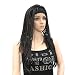 Lydell Braided Wig Afro Long Synthetic Fully Hand Tied Twist Braided Wigs (Natural black) - Image 2