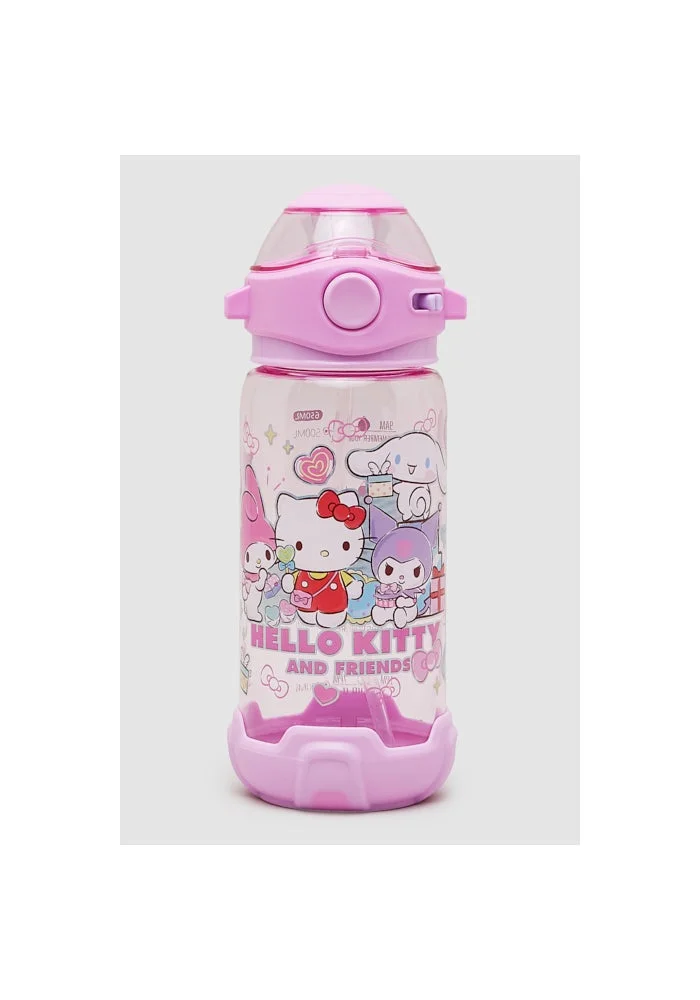 Hello Kitty & Friends Print Sipper Water Bottle