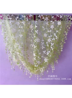 Export Korean style Four Seasons foreign trade triangle scarf lace hollow tassel triangle scarf lace scarf ladies wholesale Fruit Green