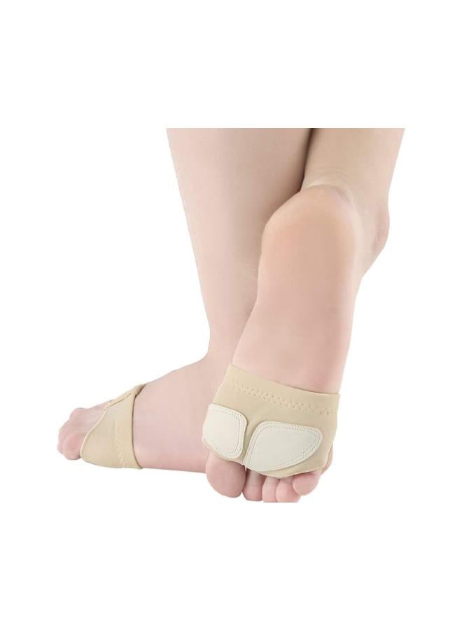 klarako Pair of Forefoot Pad Invisible Socks Silicone Half Pads Anti Skid Insole Portable for Ballet Gymnastics Belly Dance Sport (Size M) - Image 2