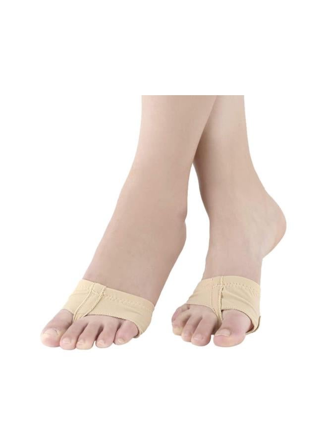 klarako Pair of Forefoot Pad Invisible Socks Silicone Half Pads Anti Skid Insole Portable for Ballet Gymnastics Belly Dance Sport (Size M) - Image 4